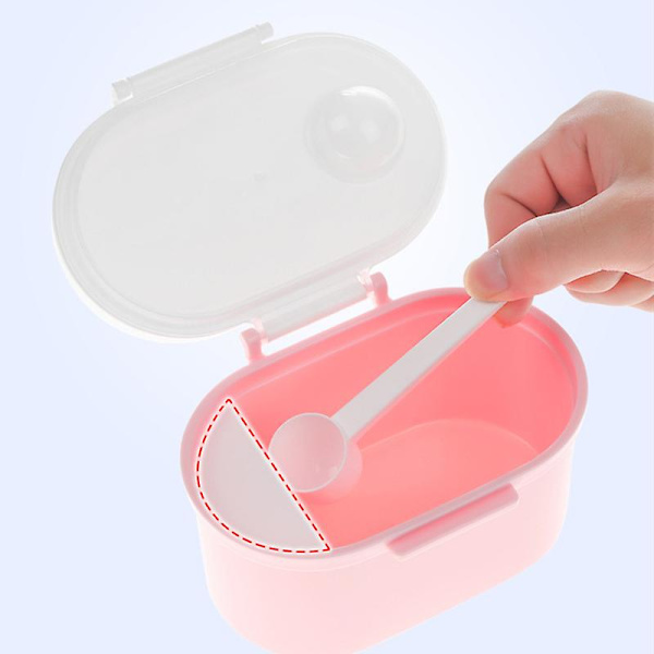 Baby formula dispenser Lufttät förvaringsbox behållare Snackkopp (S-rosa) pink