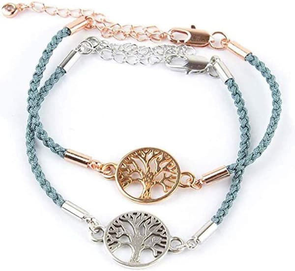 DIY Livets Træ Vedhæng Armbåndsforbinder (Tilfældig Farve) 30 Stykker