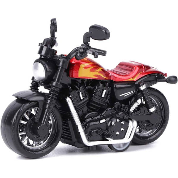 Legering Motorcykel Leksak Hög Simulering Modell Fordon Leksak för Barn Intellektuell Leksak Presentset (Röd)) Red
