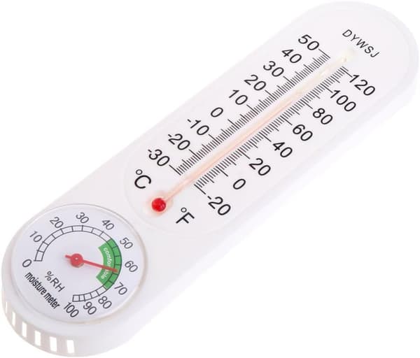 Hygrometer Termometer og Hygrograph Veggtermometer Hygrometer for Hage Utendørs Innendørs