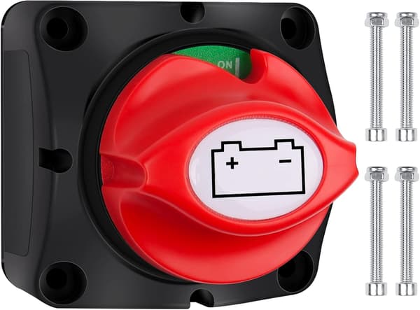 Batteriisolatorafbryder 12 V 24 V 48 V Batteriafbryder, 275 A Hovedafbryder Strømafbryder