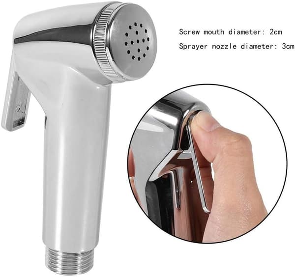 Toalett trykksatt multifunksjonelt ABS håndholdt bidet sprøytesett