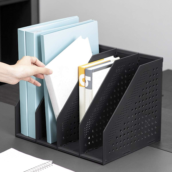 Böcker Fällbara Dokument Expandable Justerbar Hållare Bokstöd Bokhållare Bokhylla Skrivbord（mörkgrå） dark gray