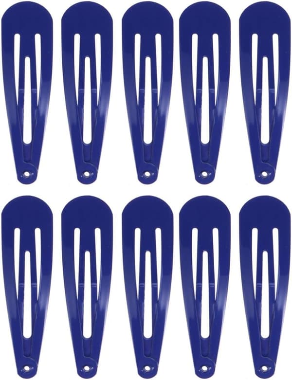 2 tommer snap-hårklemmer 50 stk. snap-hårspænder (kongeblå) Blue