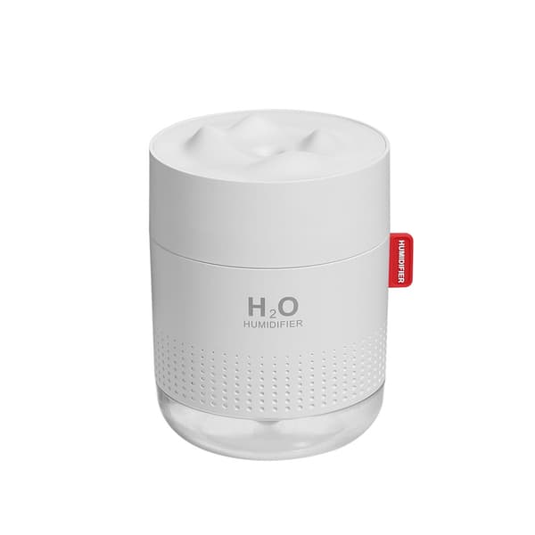 Hem sovrum usb 500ML kall dimma luftfuktare med nattlampa (Vit) White