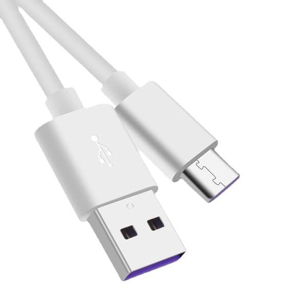 Superhurtig opladning 5A, USB 3.1 Type C han til USB 2.0 han, hurtig opladnings- og datakabel egnet, 1 m