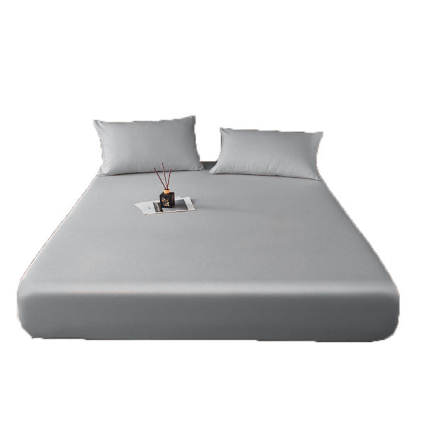 Andningsbar dammtät madrasskydd - Vattentät lakan - 30 cm djup ficka light grey 180*200cm