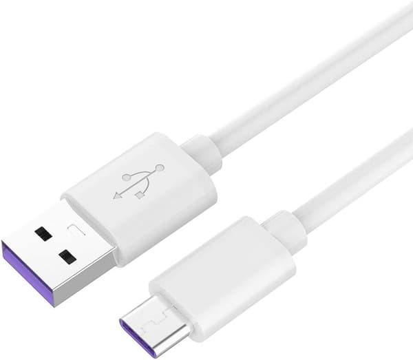 Superhurtig opladning 5A, USB 3.1 Type C han til USB 2.0 han, hurtig opladnings- og datakabel egnet, 1 m