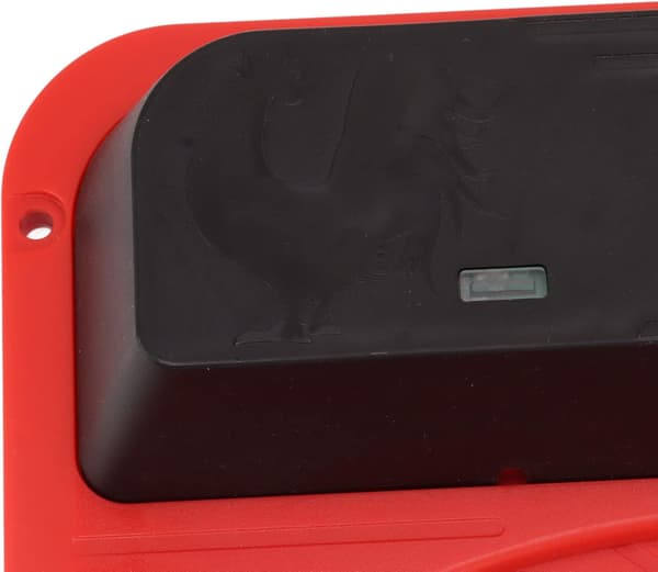 Automatisk døråpner for hønsehus, lyssensor, solid plast for hjemmet (rød) red