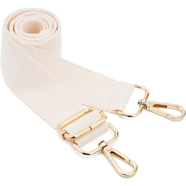 1 st bred axelväska rem, justerbar ersättningsväska rem Beige