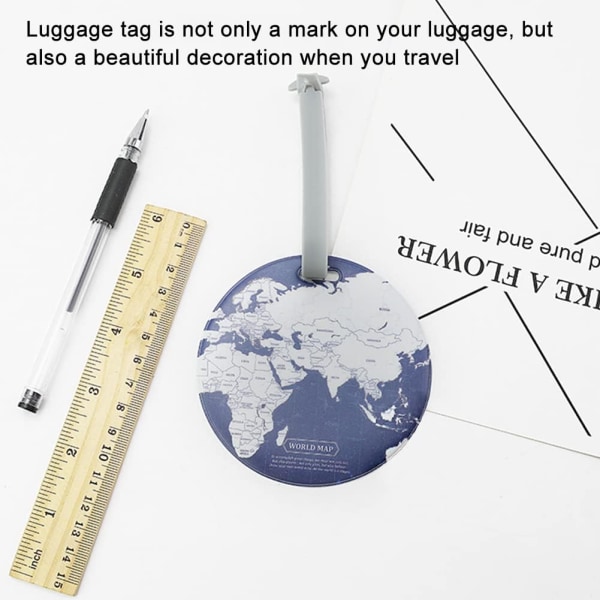 3 delars bagagelappar med adressetikett för bagage, resväskor och resväskor, vattentät PVC-namnlapp