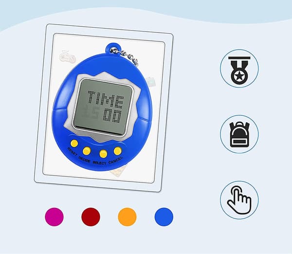 Elektronisk digitalt husdjur nyckelring digitalt spel nyckelring husdjur videospelkonsol - 4 st