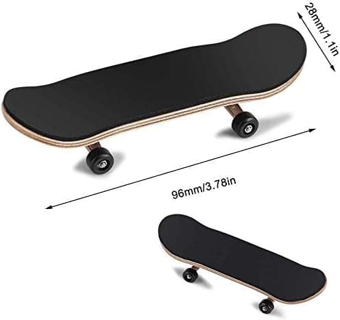 Finger Skateboards med Profesjonell Mini Legering, Komplett Tre Maple Deck, og Boks-Svart Black