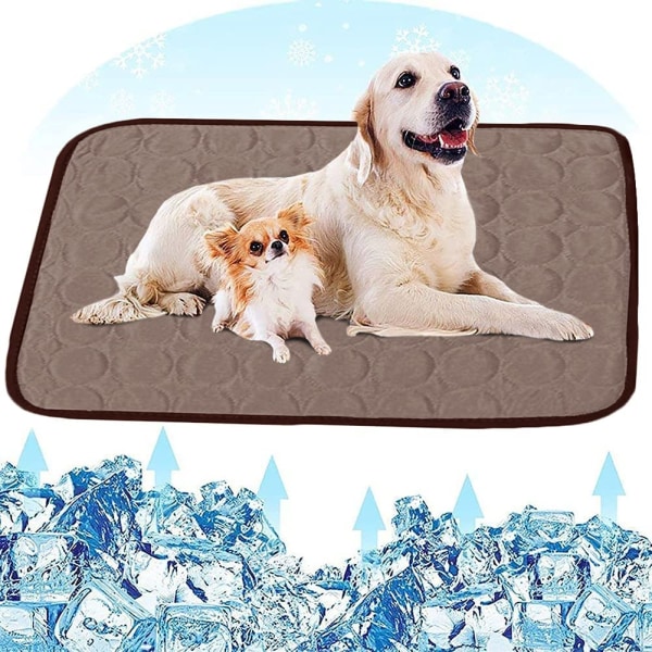 Kylmatta Tvättbar halkfri mjuk hundmatta för husdjur sommar