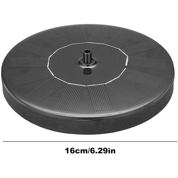 Solcellsfontän, 20 cm sprayhöjd energibesparande minidrivande fontän