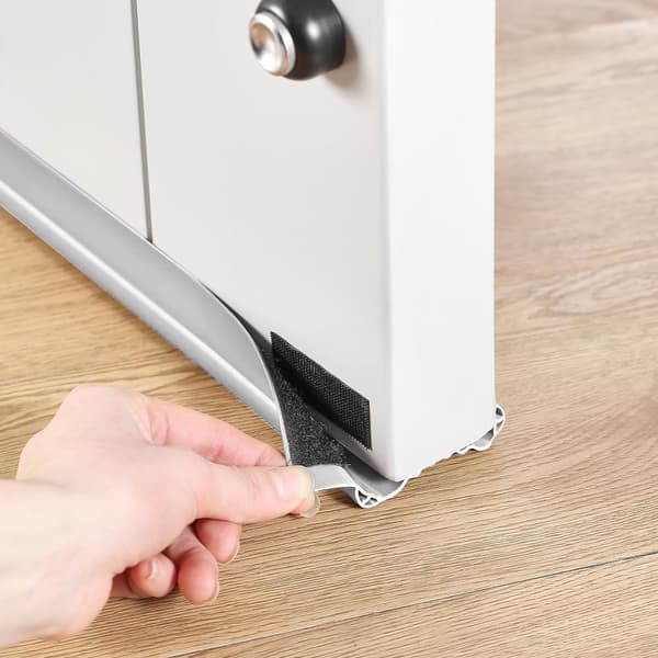 Under Dør Trækstopper 1M/39,3 tommer Dobbeltsidet Trækstopper til Bunden af Døre (grå) grey