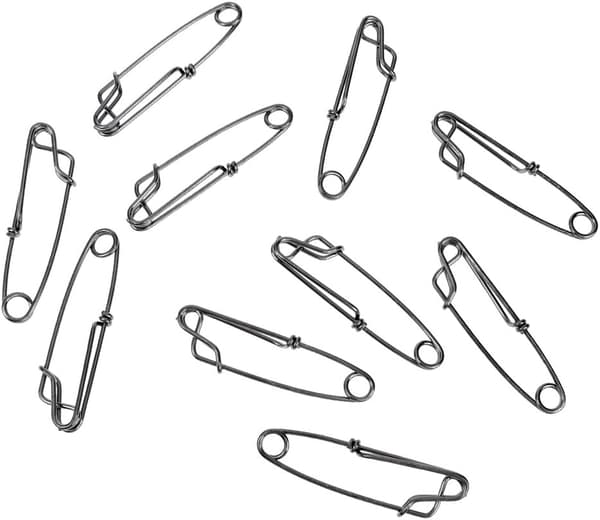 100x langlineklemmer i rustfritt stål, snap langlinegrenhenger tunfiskklemme