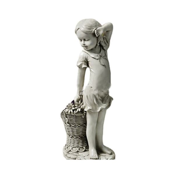Premium Resin Retro Trädgårdsstaty, Inomhus Utomhus Dekor
