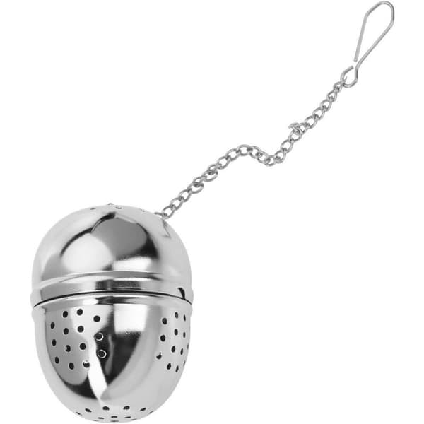 Teæg, ovalt, Teatime, rustfrit stål, ø 4 cm