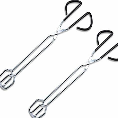 Lange køkkentænger i rustfrit stål til grill, bagning, brød, hjem, udendørs 41 cm 2 stk.