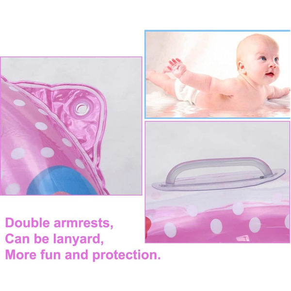 Uppblåsbar spädbarnssimring för småbarn 2-48 månader poollivboj (rosa) Pink
