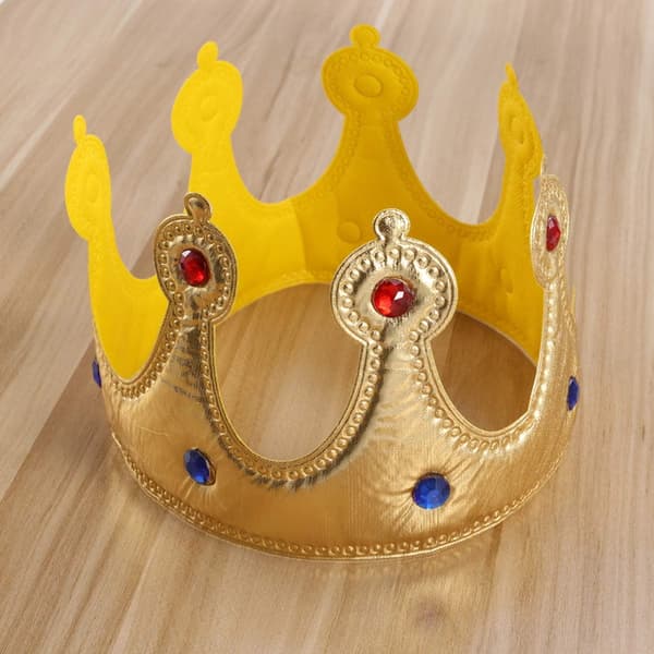 Bursdagskronehatter Baby Første Bursdag Prins Prinsesse Festutstyr (Gull)