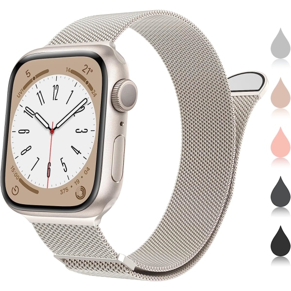 Marge Plus är kompatibel med Apple Watch Band Series Ultra SE 8 7 6 5 4 3 2 1 38 mm 40 mm 41 mm watch för kvinnor och män.