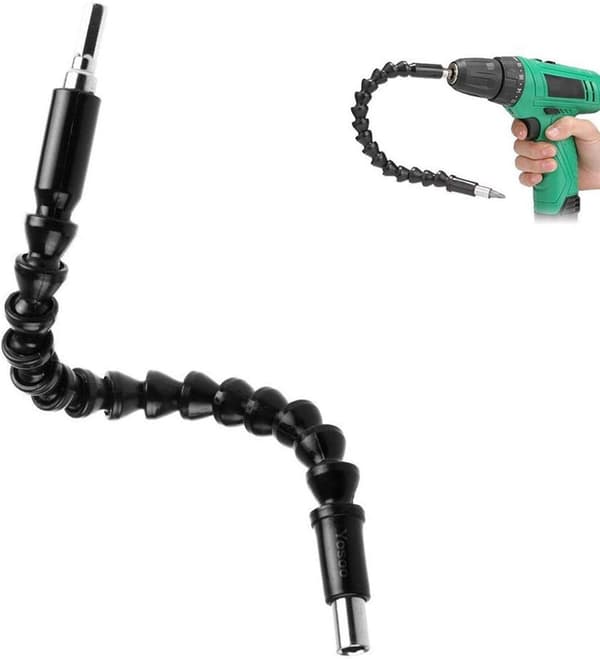 Fleksibel Forlengelse Skrutrekker Borholder med Magnetisk Koblingsaksel