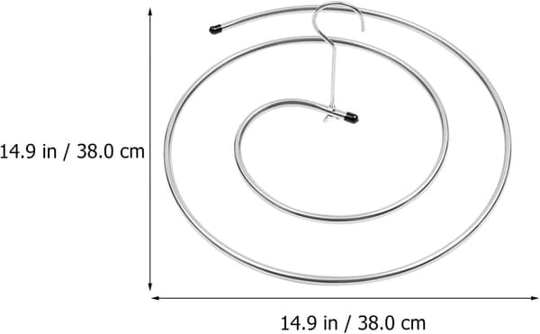 2 stk. spiralformet tørrestativ til dyne, tørklæde, tæppe, badeværelse (sølv)