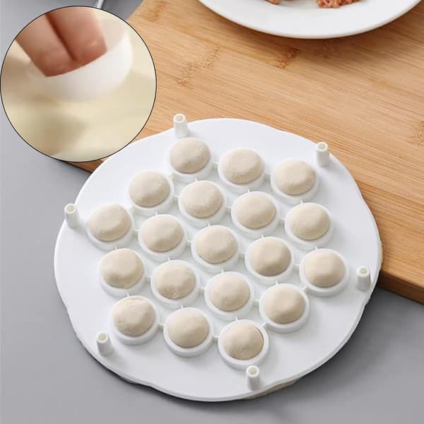 Pakke med 3 Dumpling Ravioli Form Plastik Lille Bageværktøj til Hovedkøkken Dumpling