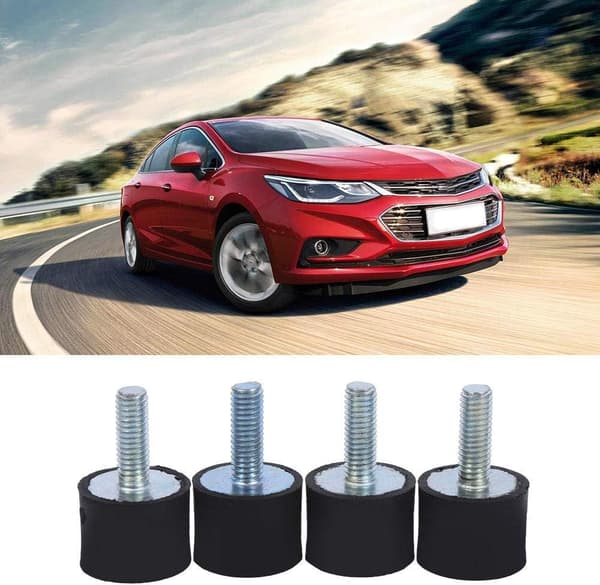 4 st M6 gummimonteringar stötdämpare antivibration bilbåtsbobiner