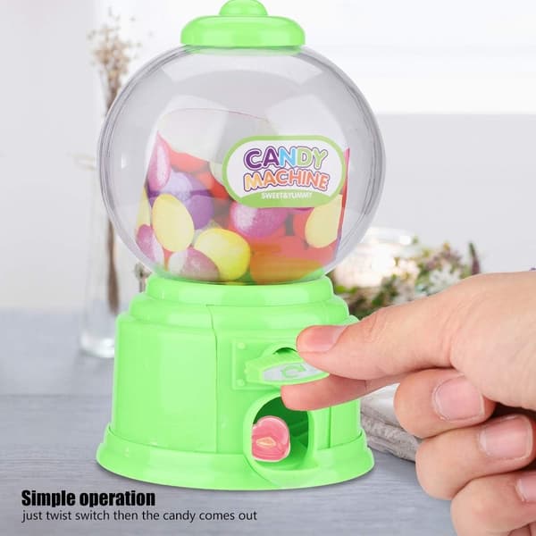 Barn Godis Maskin Plast Mini Spargris Dispenser Barn Present (Grön) Green