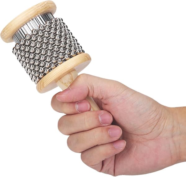 Træ Cabasa Træ Hånd Shaker Cabasa Percussion Instrument Lille til Studerende Børn