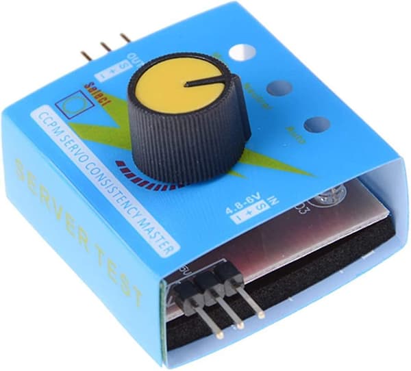 1-pack RC Servo Tester 3CH ECS Konsekvens Hastighetsregulator Strömkanaler
