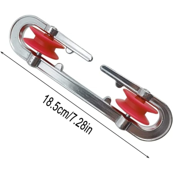 Aluminiumklädstreckspridare, klädstreckstillbehör för tunga laster, klädstrecksverktyg (2-pack)