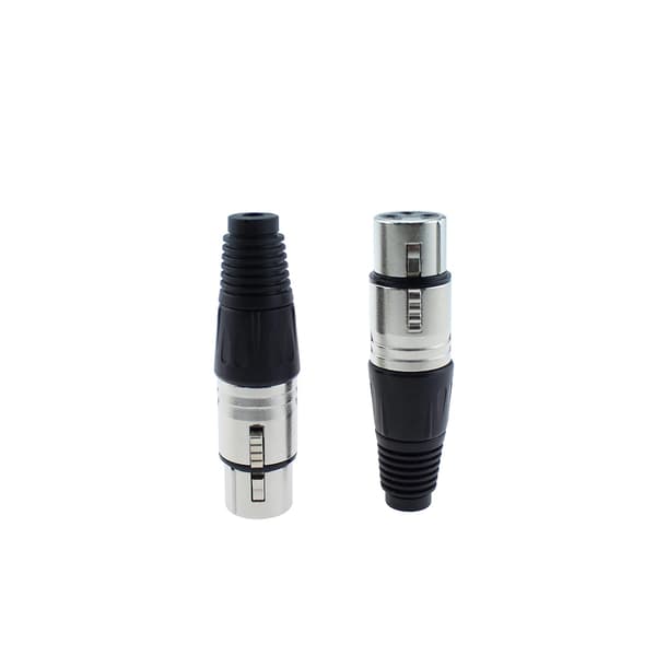 2 par XLR hun- og hanstik, mikrofonstik, lydmikrofonkabelstik