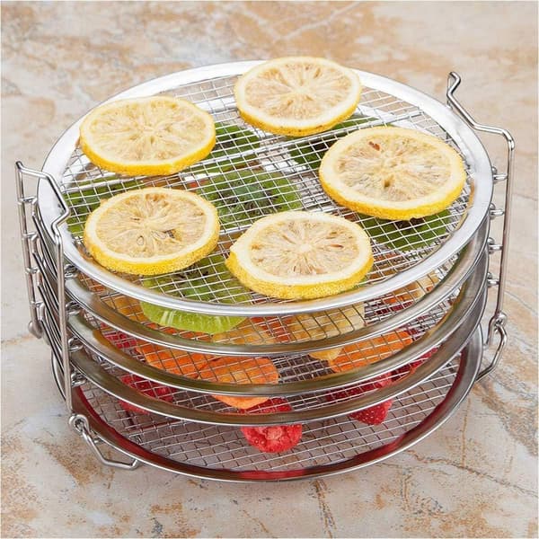 Dehydrator Stand Tilbehør Fem Lag Stabelbar BBQ Hylde Bageplade