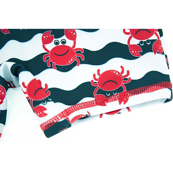 Pojkars badkläder med dragkedja, solskydd, badkläder (röd 12M) Red size 2