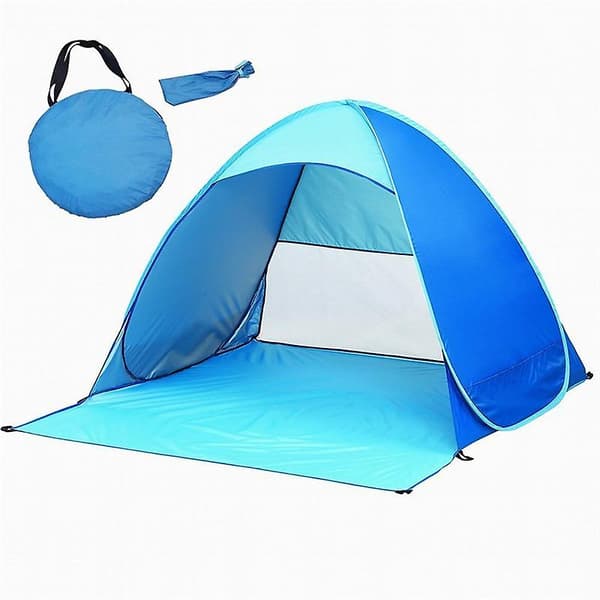 Helautomatisk snabböppnande strandparasoll hopfällbart campingtält utomhus strandtält