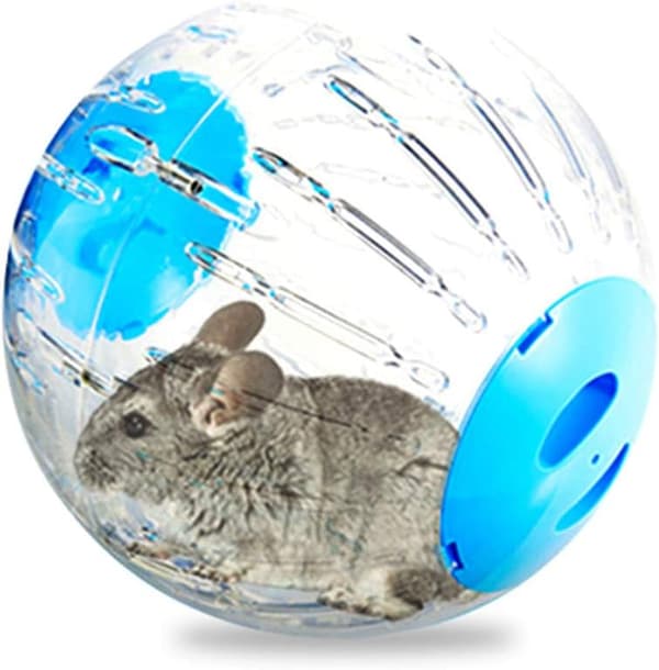 Hamsterboldlegetøj, motionsbold, rullebold, løbebold, plastik legetøj (blå)