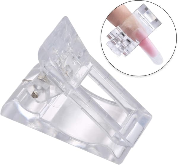 Pakke med 5 Quick Nail Tips Fingerforlengelse LED Builder Neglegel Manikyrsett