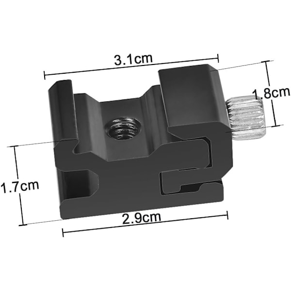 Aluminiumlegering Flash Adapter Universal 1/4 Skruv Flash Mount 6 stycken