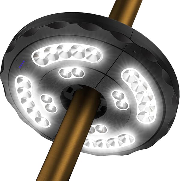 Parasollys, Haveparasol Trådløs Lampe 28 LED USB Genopladelig