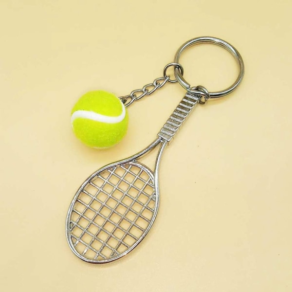 10st tennisnyckelringar för män kvinnor sportälskare present, bra tennisgåva för sportfantaster