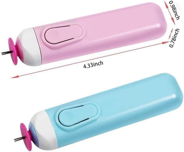 Elektrisk Quillingpenna, Pappersrullande Slitsad Elektrisk Pen Tool (Blå)