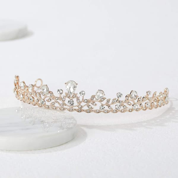 Kristallprinsesskrona Rhinestone Brudkrona Bröllop