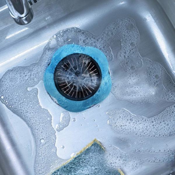 Diskhossil i rostfritt stål för badrum, diskhossil (blå) Blue