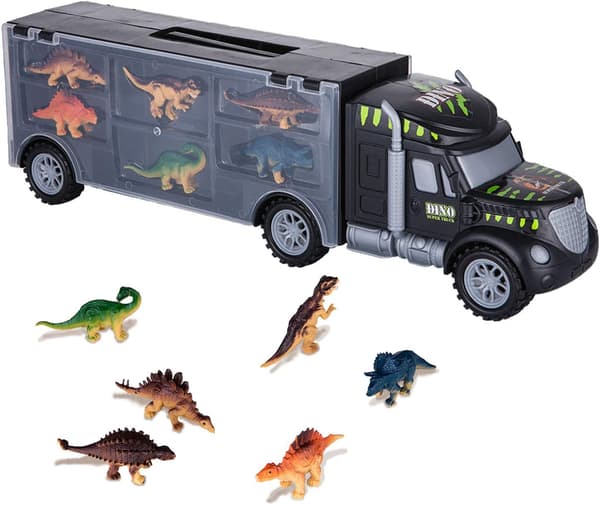 Dinosaurtransportlekesett for barn (3 - 8 år) 1 stk