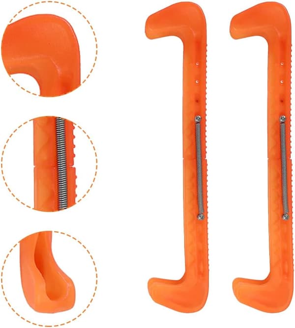 Justerbart buet skøjteovertræk (orange) 1 stk. Orange