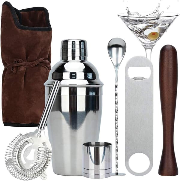 7 bærbare bartenderværktøjer Cocktailmixer Bartender Tilbehør (550ML) 550ml